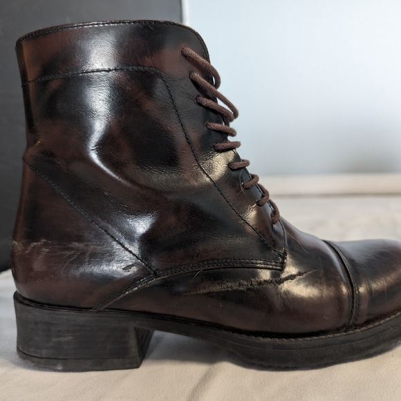 Patent leather lace up ankle boots - Picture 5 of 5